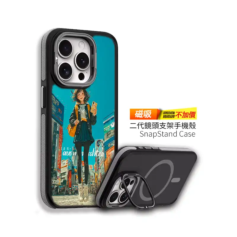 創意pp熊客製化手機殼ppbears 小吃一口的瞬間快樂街景款 客製化手機殼 GR019 1 | 創意PP熊|客製化手機殼專家