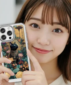 Alternative view of 花神之眼・黃金貓神殿款  客製化手機殼 cute160