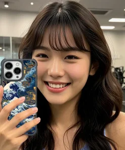 cang-jin-fu-shi-a040-he-feng-hai-lang-custom-phone-case 8 - PPbears 創意PP熊 高級客製化手機殼 千種手機型號手機殼 蒼金浮世 A040 和風海浪風格客製化手機殼|四角加強防摔透明+UV 高解析印刷