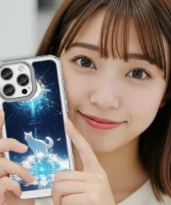yue-guan-bai-hu-l094-qihuan-chahua-custom-phone-case 8 - PPbears 創意PP熊 高級客製化手機殼 千種手機型號手機殼 月冠白狐 L094 奇幻插畫風 彩甲防摔 客製化手機殼|白狐×星環光柱×海面倒影|UV 高解析