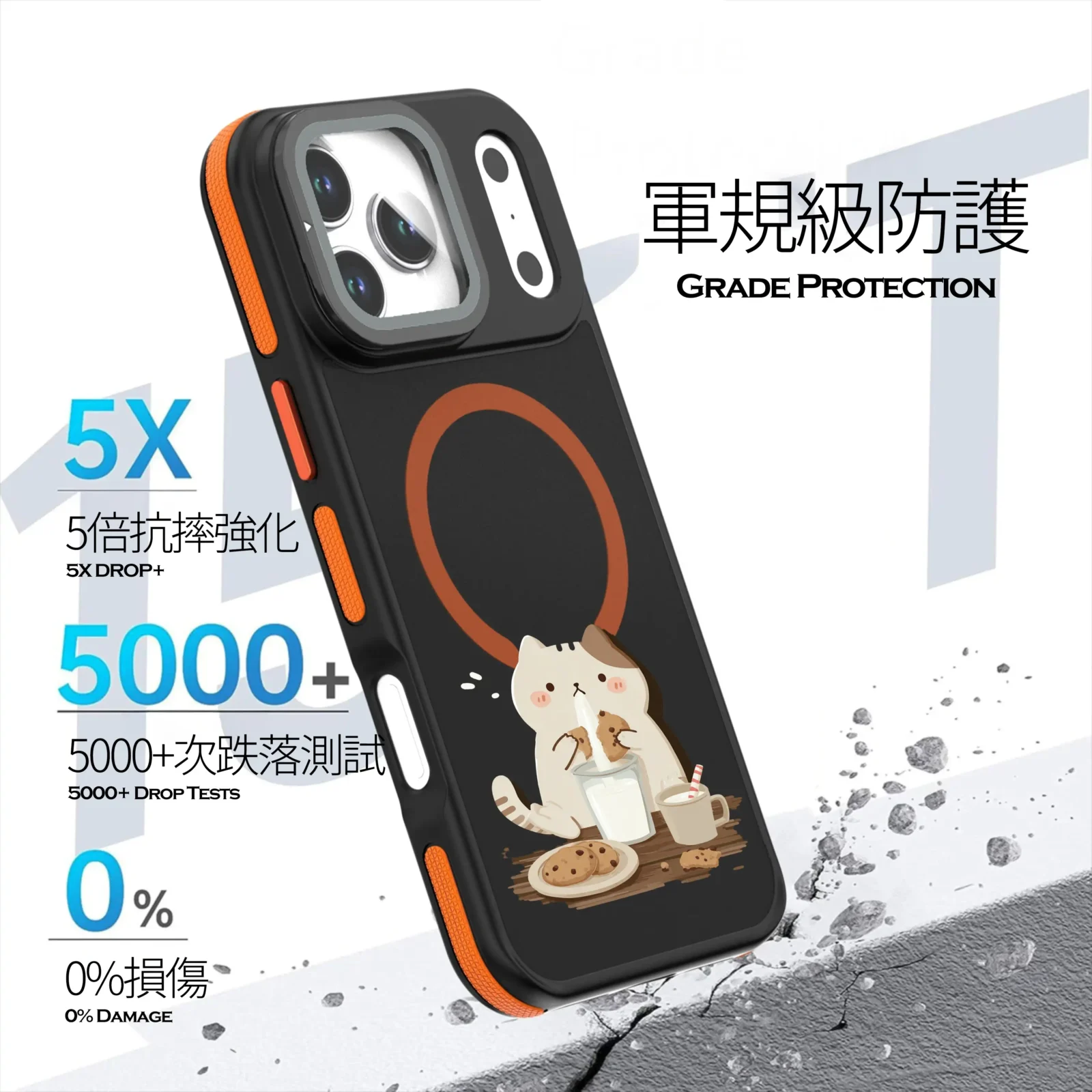 官網用2th stand with cover phonecase 6 - PPbears 創意PP熊 高級客製化手機殼 千種手機型號手機殼 2代鏡頭支架合金殼防摔手機殼,有鏡頭護蓋款