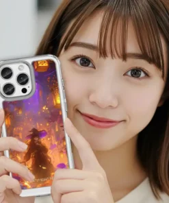 huan-deng-jie-ji-gr023-witch-lantern-street-quadcushion-custom-phone-case 7 - PPbears 創意PP熊 高級客製化手機殼 千種手機型號手機殼 幻燈街祭 GR023 四角加強空壓 客製化手機殼|魔女 燈籠 夜街 黃紫光影