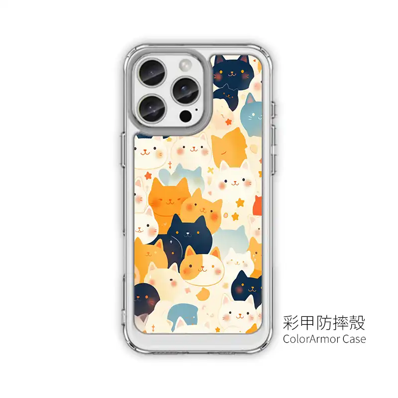 暮光喵喵樂園 貓咪插畫二代鏡頭支架客製化手機殼創意PP熊 5 | 創意PP熊|客製化手機殼專家