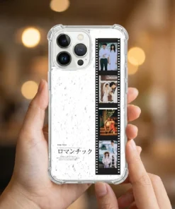 iPhone 手機殼 客製化照片底片風設計，防摔殼搭配直式底片拼貼照片