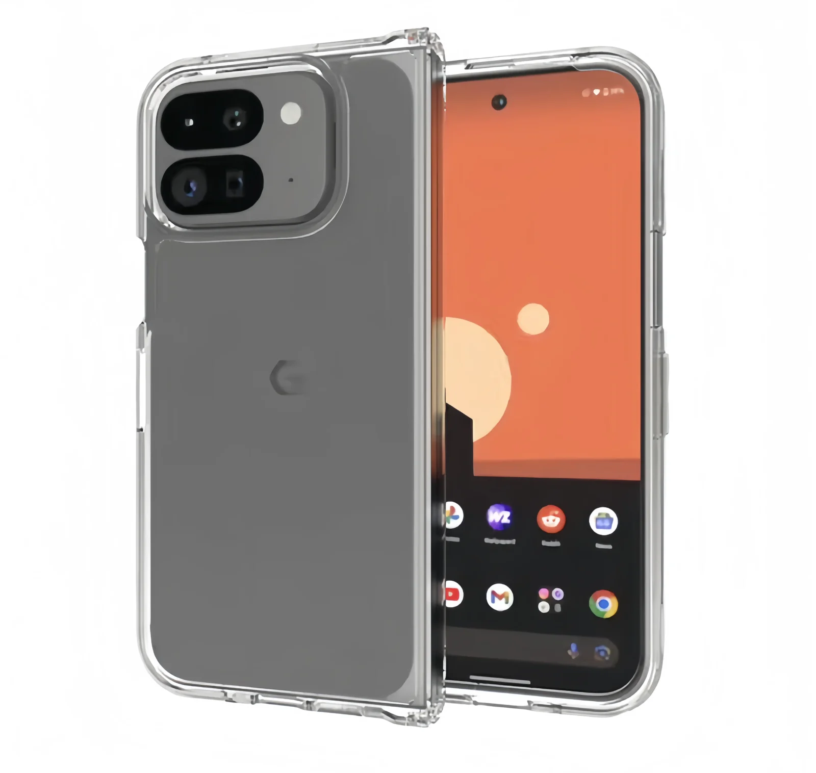 此為google pixel 10 pro fold透明鎧甲客製化手機殼銷售頁面