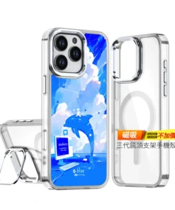 AN001｜藍色海豚設計手機殼｜活力藍海，清新之選