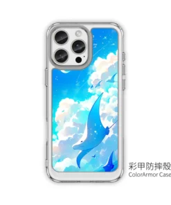 Alternative view of CUTE211｜藍天飛魚設計手機殼｜魔幻海洋，奪目新潮