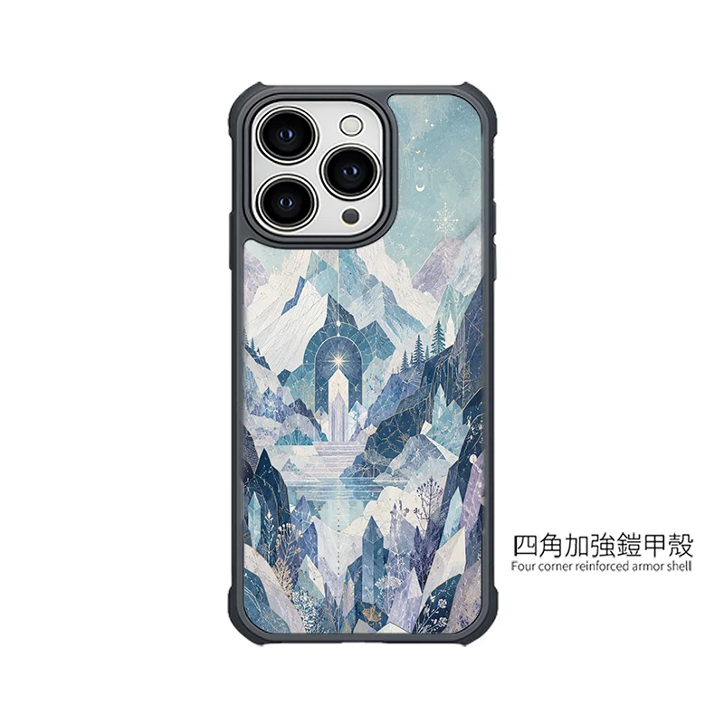 B100|冰晶秘境山嶺設計手機殼|把奇幻風景帶在身邊:圖片 4