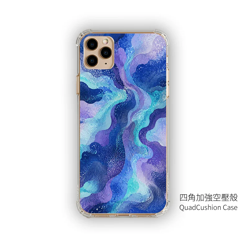M137|藍紫流彩設計手機殼|磁吸支架一殼多用:圖片 3