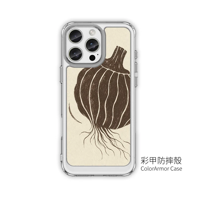 B110|洋蔥植繪設計手機殼|復古筆觸,磁吸支架隨行:圖片 5
