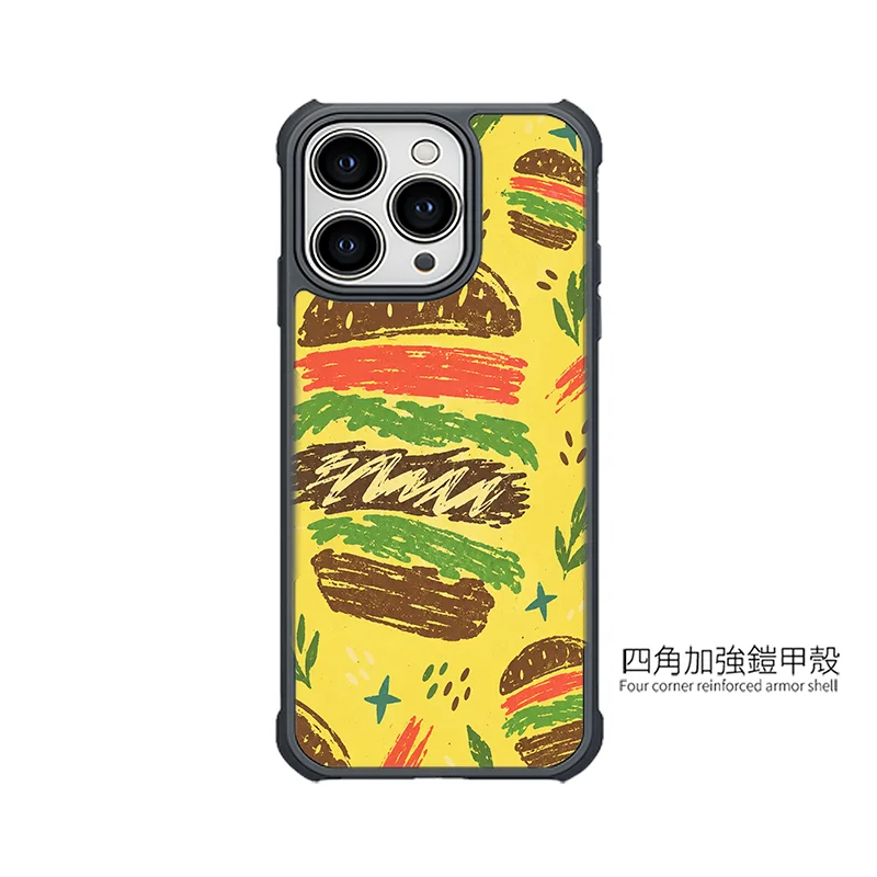 B111|漢堡塗鴉設計手機殼|磁吸支架一殼搞定:圖片 4