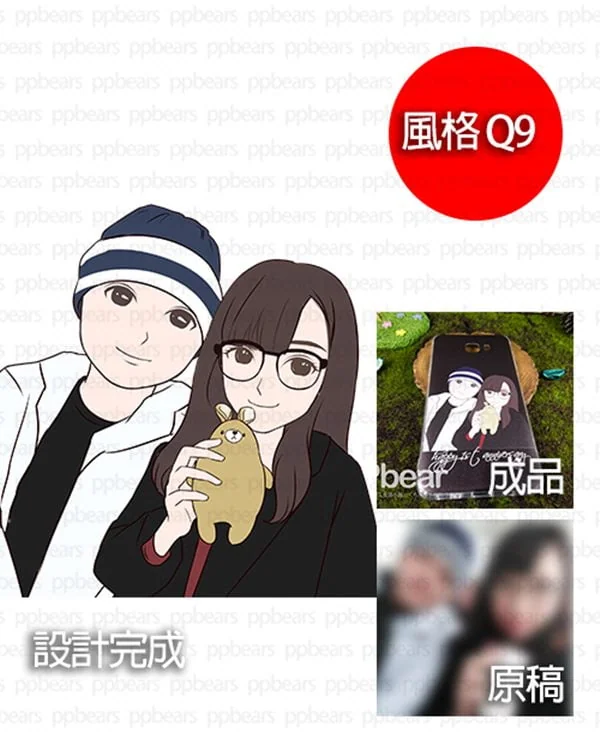 似顏繪-照片卡通化Q版可愛風格 Q9