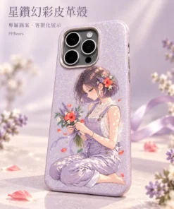 星鑽幻彩皮革殼