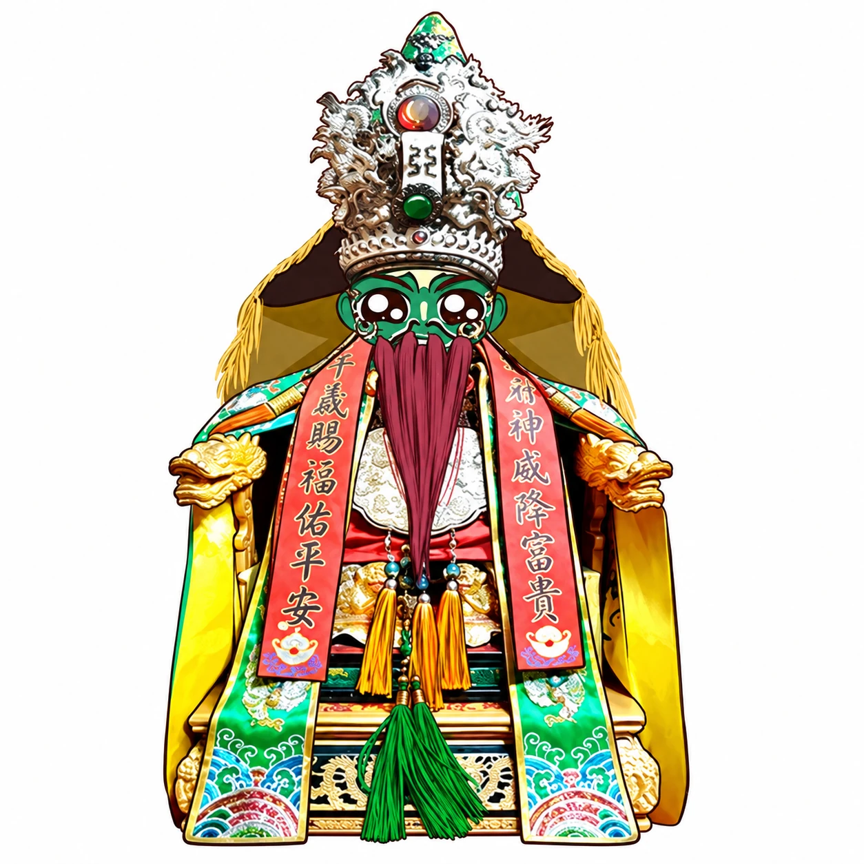 神明 Q版似顏繪照片卡通畫作品範例 8