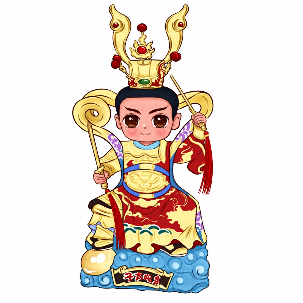 神明 Q版似顏繪照片卡通畫作品範例 4