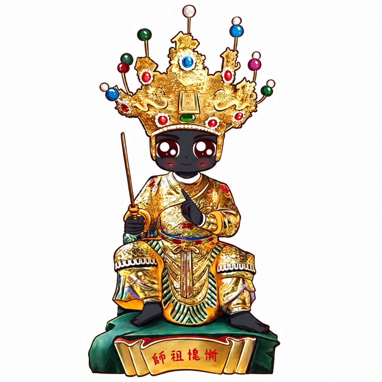 神明 Q版似顏繪照片卡通畫作品範例 9